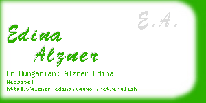 edina alzner business card